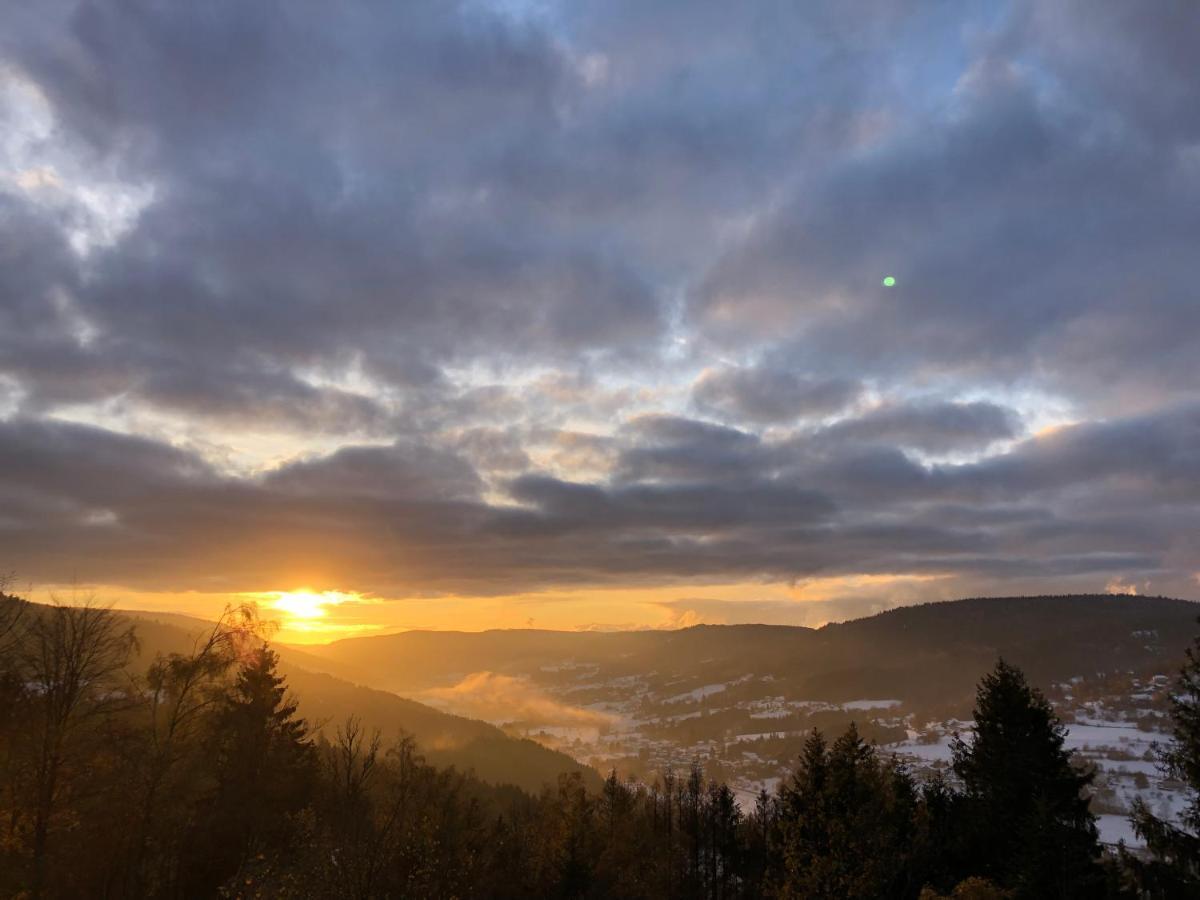 Le Gite Cozy De Bouvacote Avec Vue Panoramique Et Sauna Le Tholy Exterior photo