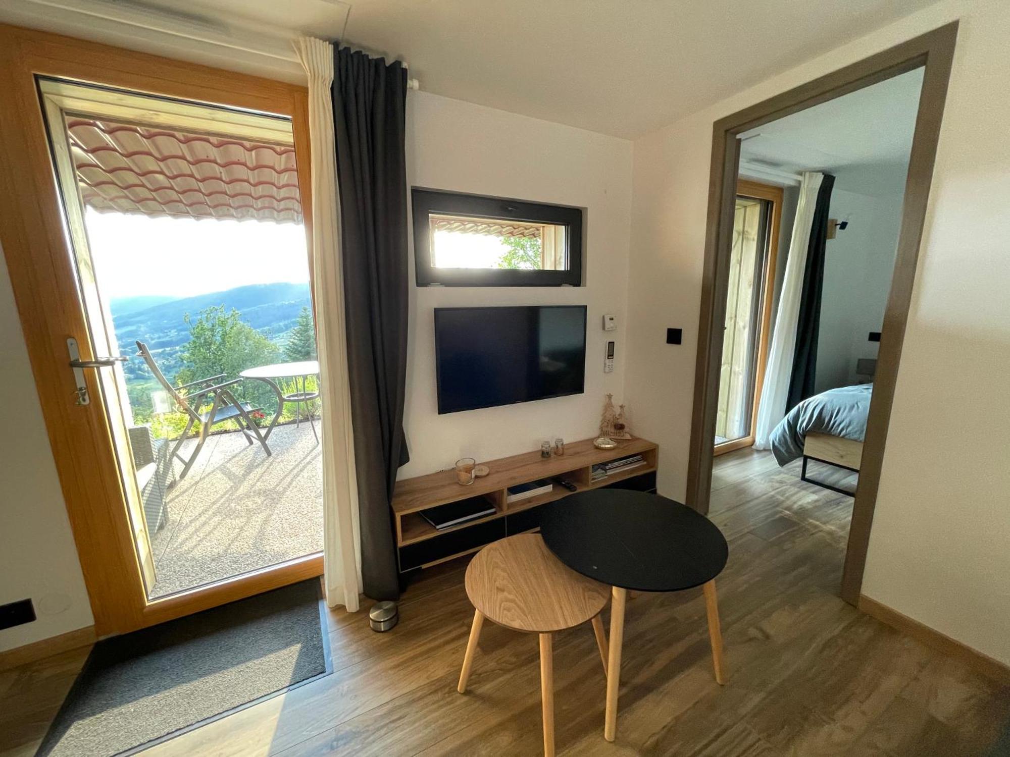 Le Gite Cozy De Bouvacote Avec Vue Panoramique Et Sauna Le Tholy Exterior photo