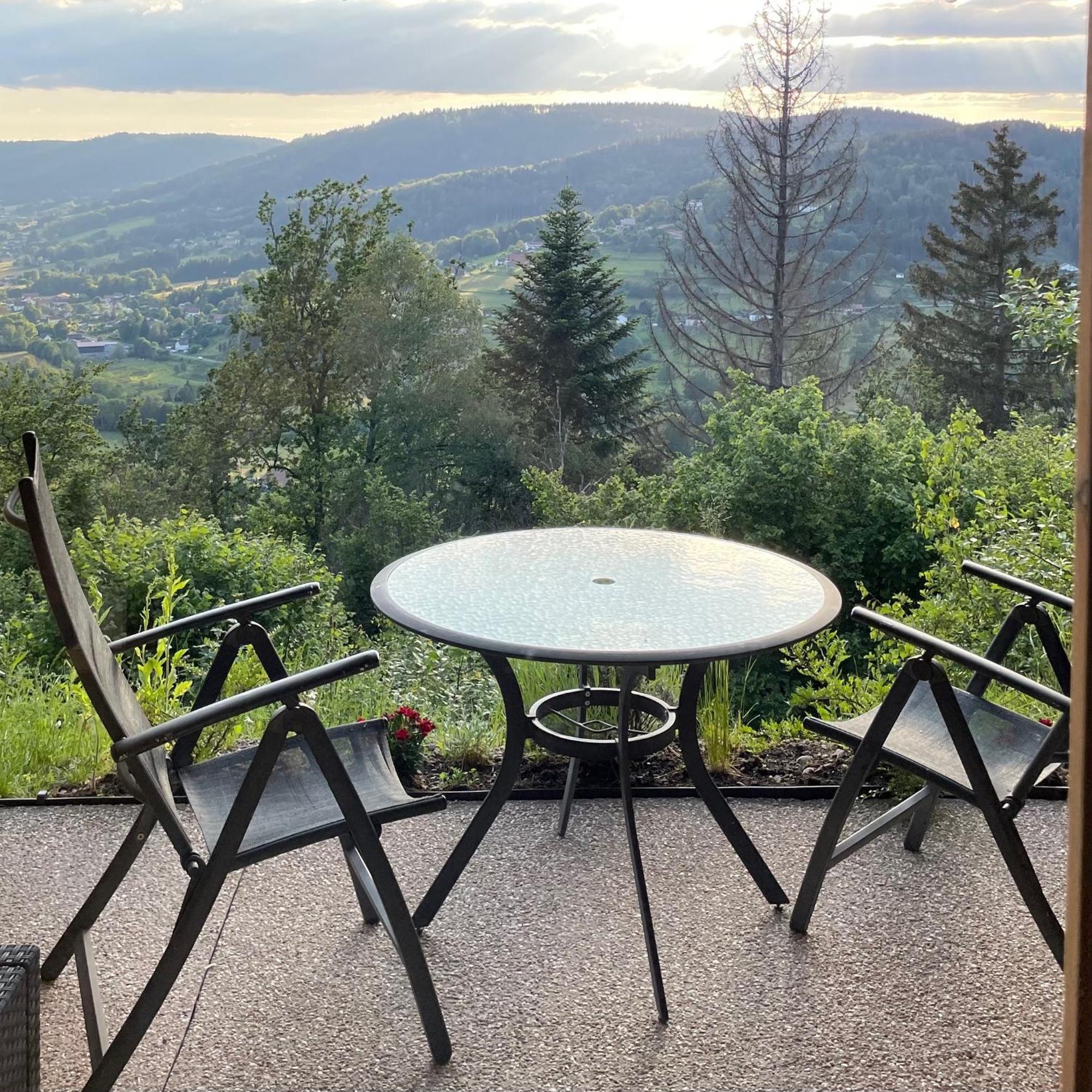 Le Gite Cozy De Bouvacote Avec Vue Panoramique Et Sauna Le Tholy Exterior photo